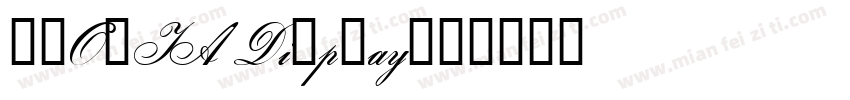 GLORIA Display字体转换